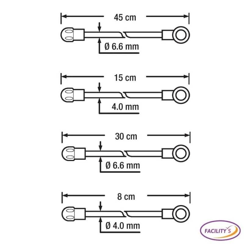 Attaches Flexibles Réutilisables Avec Mousquetons - Lot De 10 3 Attaches Flexibles Réutilisables Avec Mousquetons - Lot De 10 - Image 3