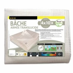 Bâche Armée Transparente 160g/m2 Découpable 19 Bâche Armée Transparente 160g/m2 Découpable -Le Jardin Parfai bache armee transparente avec oeillets 2x3 4x3 4x5 4x6 4x10 10
