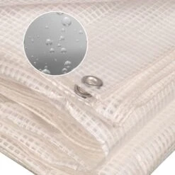 Bâche Armée Transparente 160g/m2 Découpable 14 Bâche Armée Transparente 160g/m2 Découpable -Le Jardin Parfai bache armee transparente avec oeillets 2x3 4x3 4x5 4x6 4x10 5