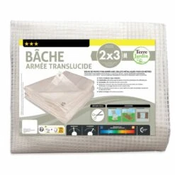 Bâche Armée Transparente 160g/m2 Découpable 15 Bâche Armée Transparente 160g/m2 Découpable -Le Jardin Parfai bache armee transparente avec oeillets 2x3 4x3 4x5 4x6 4x10 6