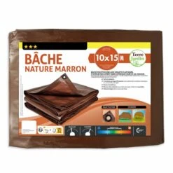 Bâche De Jardin Marron 140 G/m2 17 Bâche De Jardin Marron 140 G/m2 -Le Jardin Parfai bache jardin marron oeillets 2x3 3x5 4x5 5x8 6x10 8x12 10x15 9