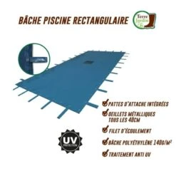Bâche Piscine Rectangulaire 15 Bâche Piscine Rectangulaire -Le Jardin Parfai bache piscine rectangulaire 4