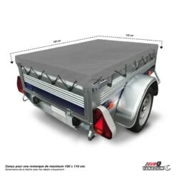 Bâche Plate Pour Remorque 10 Bâche Plate Pour Remorque -Le Jardin Parfai bache pour remorque 150x105 160x120 200x120 cm 2