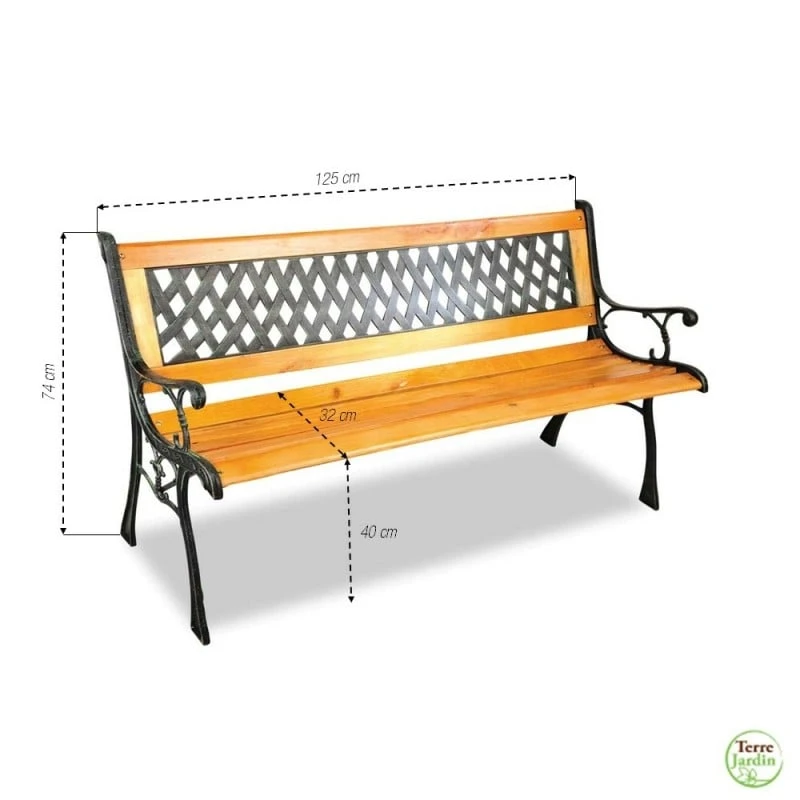 Banc De Jardin En Fonte 2 Banc De Jardin En Fonte - Image 2