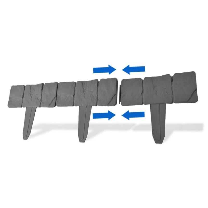 Bordures De Jardin Imitation Pierre - Lot De 80 3 Bordures De Jardin Imitation Pierre - Lot De 80 - Image 3