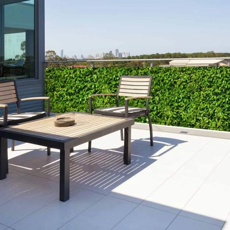 Brise Vue Imprimé Feuillage Vert Avec Oeillets 2 Brise Vue Imprimé Feuillage Vert Avec Oeillets - Image 2