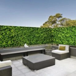 Brise Vue Imprimé Feuillage Vert Avec Oeillets 5 Brise Vue Imprimé Feuillage Vert Avec Oeillets -Le Jardin Parfai brise vue feuillage vert imprime oeillets 1x5 m 1 5 x5m 2