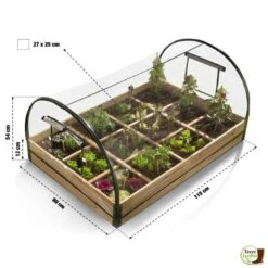 Carré Potager Avec Serre Intégrée Sur Armature Rigide 6 Carré Potager Avec Serre Intégrée Sur Armature Rigide -Le Jardin Parfai carre potager avec serre 2