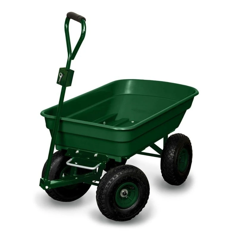 Chariot De Jardin 4 Roues - 52 Litres Capacité 120 Kg 1 Chariot De Jardin 4 Roues - 52 Litres Capacité 120 Kg