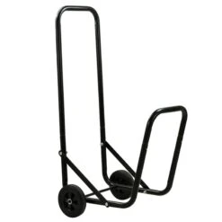 Chariot Pour Bûches De Bois En Métal Sur Roues