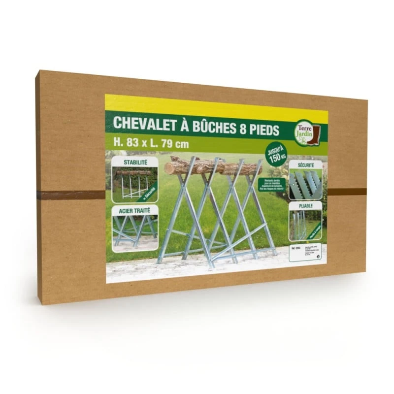 Chevalet De Sciage Du Bois Porte Bûches Pliable 3 Chevalet De Sciage Du Bois Porte Bûches Pliable - Image 3
