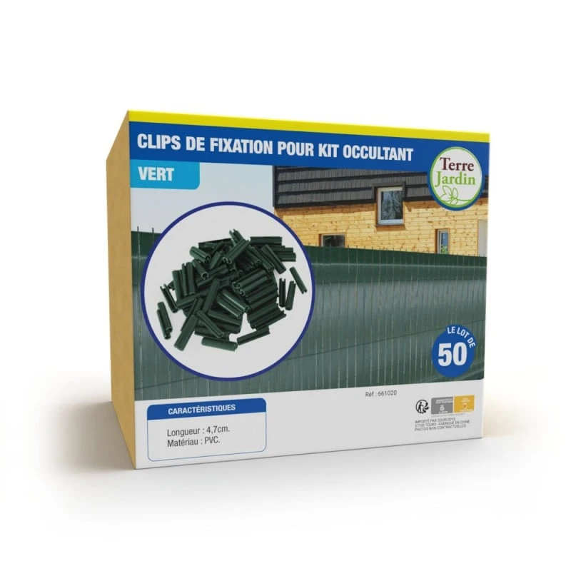 Clips De Fixation Pour Kit Brise Vue Occultant - Lot De 50 6 Clips De Fixation Pour Kit Brise Vue Occultant - Lot De 50 - Image 6