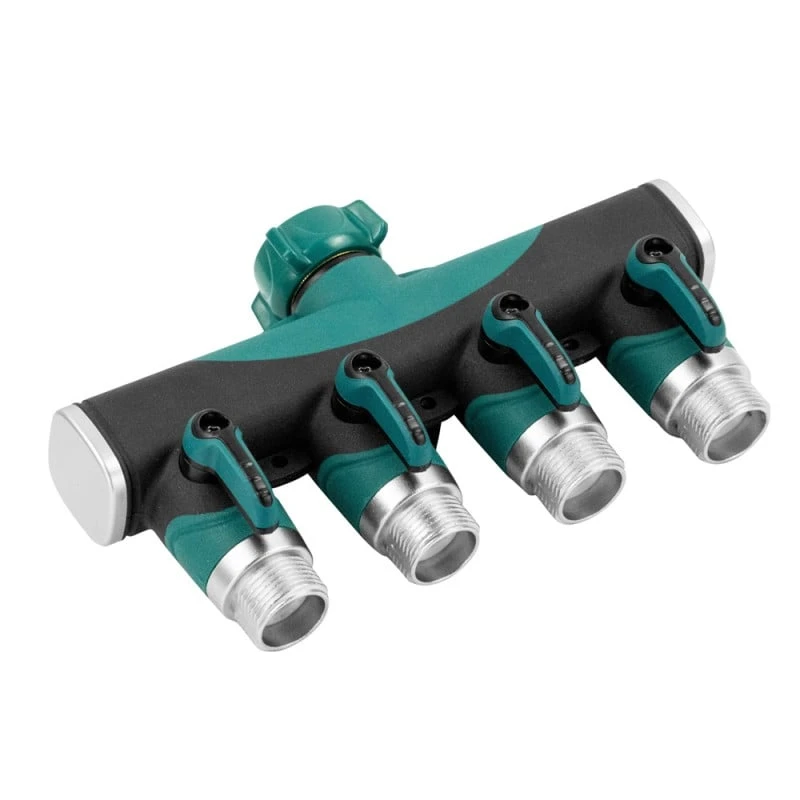 Connecteur De Tuyau D'arrosage 4 Voies Avec Vanne D'arrêt D'eau 3 Connecteur De Tuyau D'arrosage 4 Voies Avec Vanne D'arrêt D'eau - Image 3