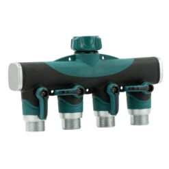 Connecteur De Tuyau D'arrosage 4 Voies Avec Vanne D'arrĂŞt D'eau
