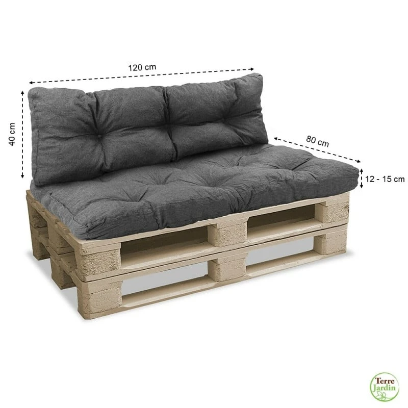 Coussins Pour Canapé Palette (assise Et Dossier) 3 Coussins Pour Canapé Palette (assise Et Dossier) - Image 3