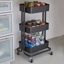 Desserte à Roulettes 3 Niveaux BlacKitchen 21 Desserte à Roulettes 3 Niveaux BlacKitchen -Le Jardin Parfai desserte a roulettes 10