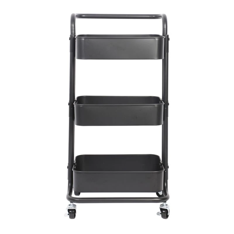 Desserte à Roulettes 3 Niveaux BlacKitchen 5 Desserte à Roulettes 3 Niveaux BlacKitchen - Image 5