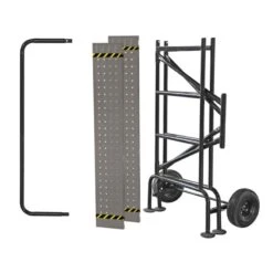 Echafaudage Roulant Avec Garde-corps Pliable Et Ajustable - EasyWork 8 Echafaudage Roulant Avec Garde-corps Pliable Et Ajustable - EasyWork -Le Jardin Parfai echafaudage roulant mobile 3 niveaux 2