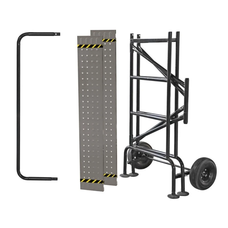 Echafaudage Roulant Avec Garde-corps Pliable Et Ajustable - EasyWork 3 Echafaudage Roulant Avec Garde-corps Pliable Et Ajustable - EasyWork - Image 3