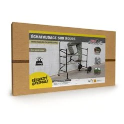 Echafaudage Roulant Avec Garde-corps Pliable Et Ajustable - EasyWork 11 Echafaudage Roulant Avec Garde-corps Pliable Et Ajustable - EasyWork -Le Jardin Parfai echafaudage roulant mobile 3 niveaux 5