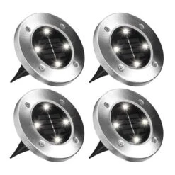 Éclairage Extérieur Solaire Au Sol- Lot De 4
