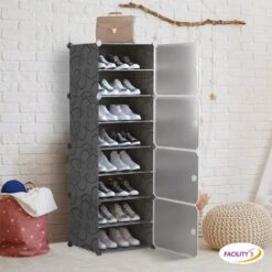 Étagère à Chaussures Modulable 16 Paires 15 Étagère à Chaussures Modulable 16 Paires -Le Jardin Parfai etagere a chaussures modulable 16 paires 7