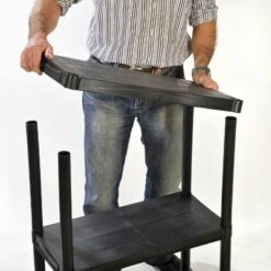 Étagère En Plastique 5 Niveaux 9 Étagère En Plastique 5 Niveaux -Le Jardin Parfai etagere plastique charge lourde 5 niveaux 3