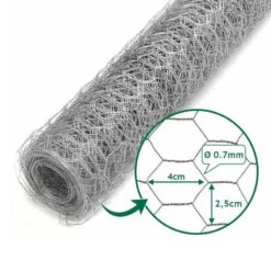 Grillage à Poule 1X10 M Mailles Acier Renforcé Ø 0.7 Mm 7 Grillage à Poule 1X10 M Mailles Acier Renforcé Ø 0.7 Mm -Le Jardin Parfai grillage a poules 1x10 m 2