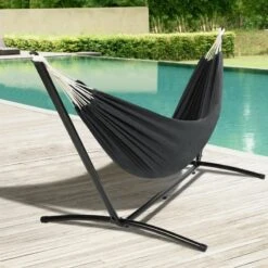 Hamac Sur Pied Métal ZenCool 11 Hamac Sur Pied Métal ZenCool -Le Jardin Parfai hamac sur pied metal zencool 4