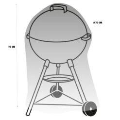 Housse De Protection Barbecue Rond -Le Jardin Parfai housse barbecue rond 70 cm 3