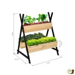 Jardinière En Bois Sur Pieds 3 Bacs "tipito" 6 Jardinière En Bois Sur Pieds 3 Bacs "tipito" -Le Jardin Parfai jardiniere bois sur pieds 3 bacs 2