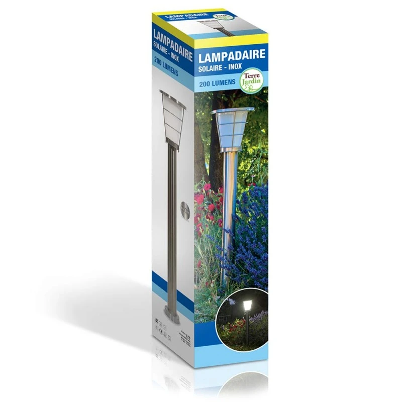 Borne Solaire Haute-qualité Inox 1m Avec Détecteur 3 Borne Solaire Haute-qualité Inox 1m Avec Détecteur - Image 3