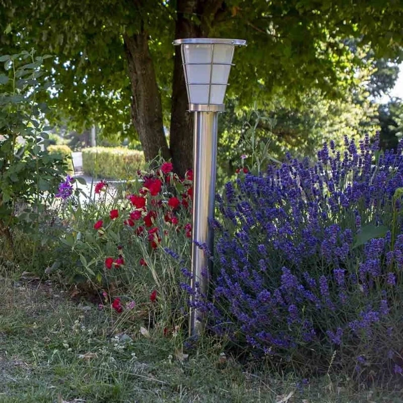 Borne Solaire Haute-qualité Inox 1m Avec Détecteur 4 Borne Solaire Haute-qualité Inox 1m Avec Détecteur - Image 4