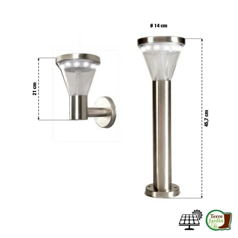 Lampe Solaire De Jardin 13 LED 2 Lampe Solaire De Jardin 13 LED - Image 2