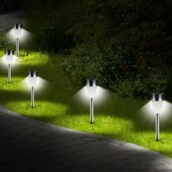Bornes Solaires Tulipes Blanches - Lot De 8 17 Bornes Solaires Tulipes Blanches - Lot De 8 -Le Jardin Parfai lampes solaires tulipes blanches lot de 8 8