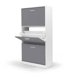 Meuble à Chaussures Blanc Et Gris 8 Meuble à Chaussures Blanc Et Gris -Le Jardin Parfai meuble a chaussures blanc et gris 2