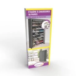 Meuble étagère à Chaussures Avec Housse - 30 Paires 19 Meuble étagère à Chaussures Avec Housse - 30 Paires -Le Jardin Parfai meuble chaussures avec housse 30 paires 9
