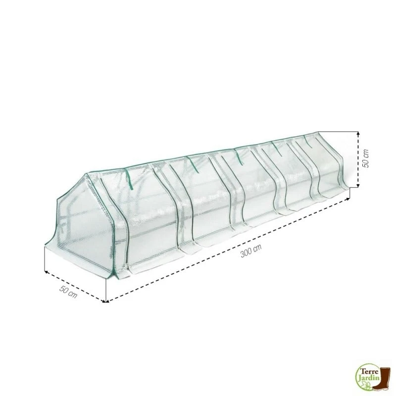 Mini Serre Tunnel 3 Mètres Avec Fenêtres 3 Mini Serre Tunnel 3 Mètres Avec Fenêtres - Image 3
