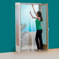 Moustiquaire Porte-fenêtre Rideau- Lot De 2 5 Moustiquaire Porte-fenêtre Rideau- Lot De 2 -Le Jardin Parfai moustiquaire porte fenetre 2