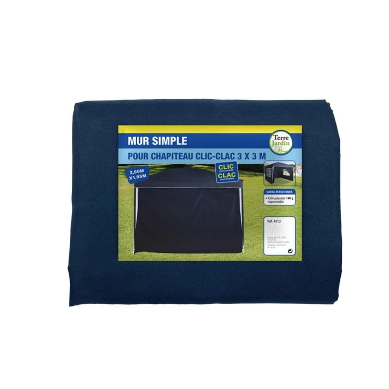 Mur Simple Bleu Pour Tonnelle Pliante 3 X 3 M 2 Mur Simple Bleu Pour Tonnelle Pliante 3 X 3 M - Image 2