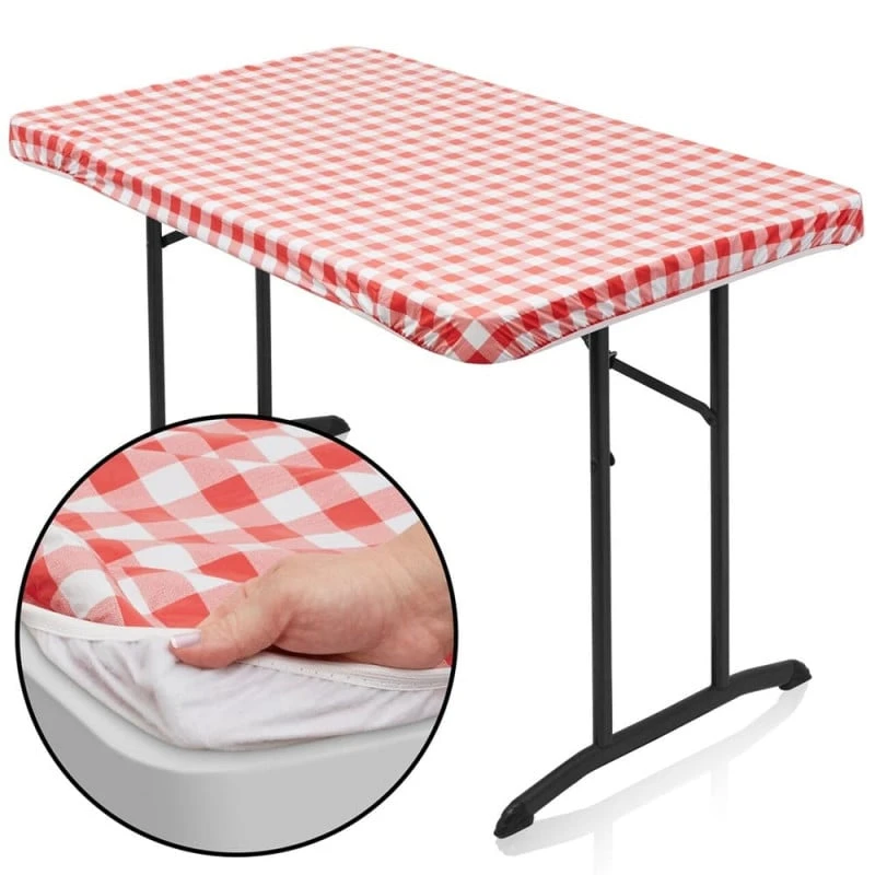 Nappe Vinyle élastique Rectangulaire 182 X 90 Cm 3 Nappe Vinyle élastique Rectangulaire 182 X 90 Cm - Image 3