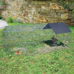 Cage Enclos Extérieur Grillagé 75x180cm Pour Lapin, Cochon D'inde, Cobaye... 7 Cage Enclos Extérieur Grillagé 75x180cm Pour Lapin, Cochon D'inde, Cobaye... -Le Jardin Parfai parc enclos exterieur pour lapin et petits animaux 3