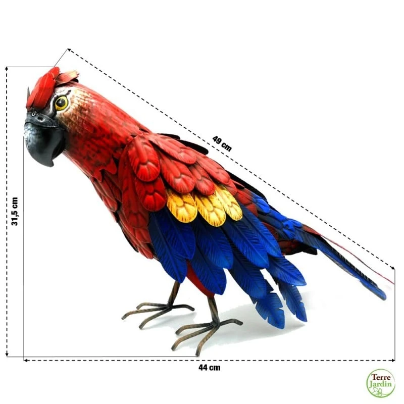 Perroquet Deco Jardin Animaux 2 Perroquet Deco Jardin Animaux - Image 2