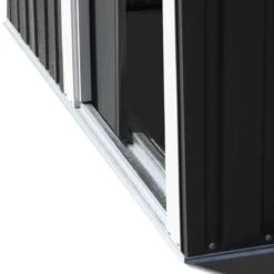 Petit Abri De Jardin En Acier 1.14 M² -Le Jardin Parfai petit abri jardin gris anthracite acier galvanise 3