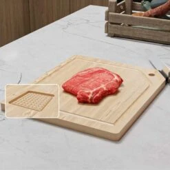 Planche à Découper En Bois Avec Aiguiseur De Couteaux Intégré 9 Planche à Découper En Bois Avec Aiguiseur De Couteaux Intégré -Le Jardin Parfai planche a decouper en bois multifonction 4