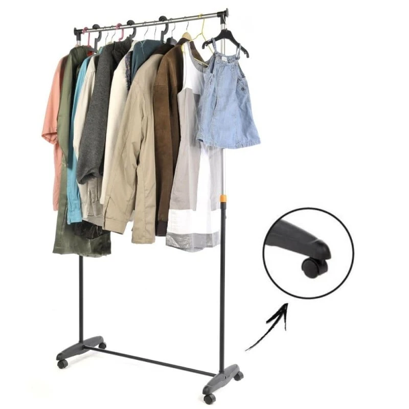 Portant à Roulettes Simple Avec Hauteur Réglable 4 Portant à Roulettes Simple Avec Hauteur Réglable - Image 4