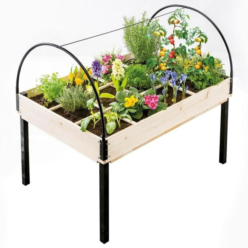 Potager Sur Pied "Batignolles" Avec Serre Intégrée 2 Potager Sur Pied "Batignolles" Avec Serre Intégrée - Image 2