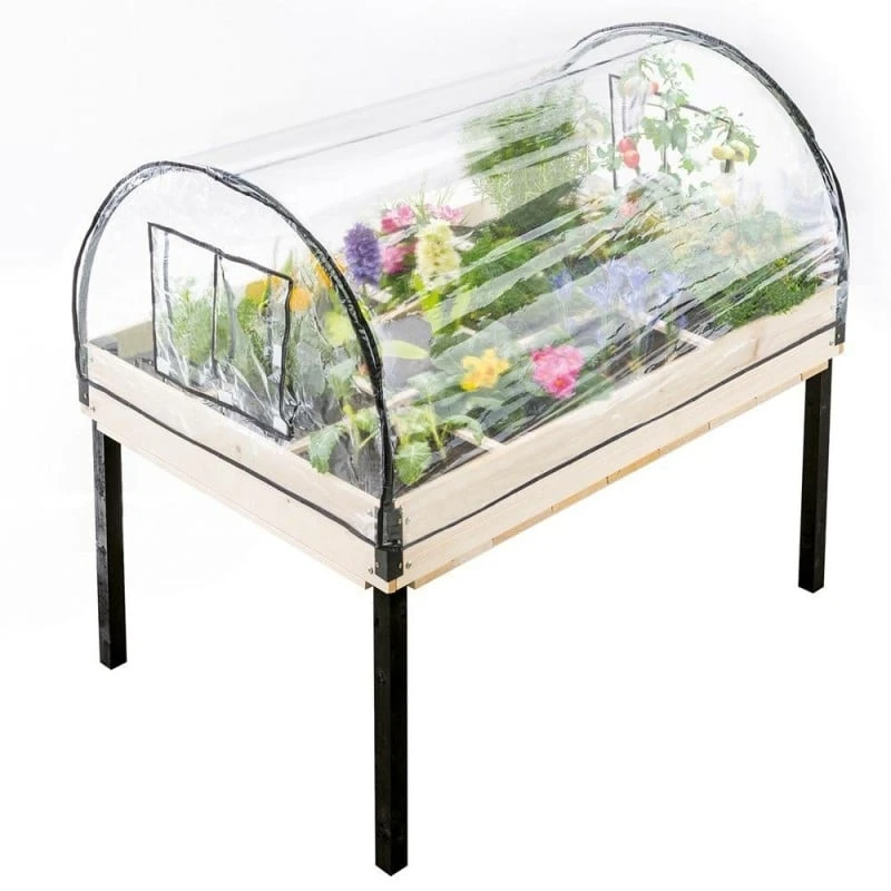 Potager Sur Pied "Batignolles" Avec Serre Intégrée 1 Potager Sur Pied "Batignolles" Avec Serre Intégrée