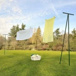 Poteaux D'étendage Extérieur (par 2) 5 Poteaux D'étendage Extérieur (par 2) -Le Jardin Parfai poteaux a linge etendage exterieur 2