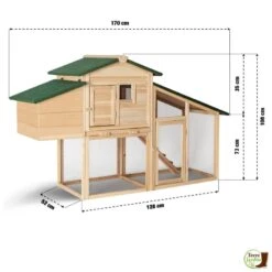Poulailler Bois Avec Pondoir 11 Poulailler Bois Avec Pondoir -Le Jardin Parfai poulailler bois avec pondoir 172 x 110 x 64 cm 2